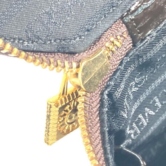 Auth VERSACE vintage Sunburst Vertical Hand Bag Vanity bag - Picture 13 of 16